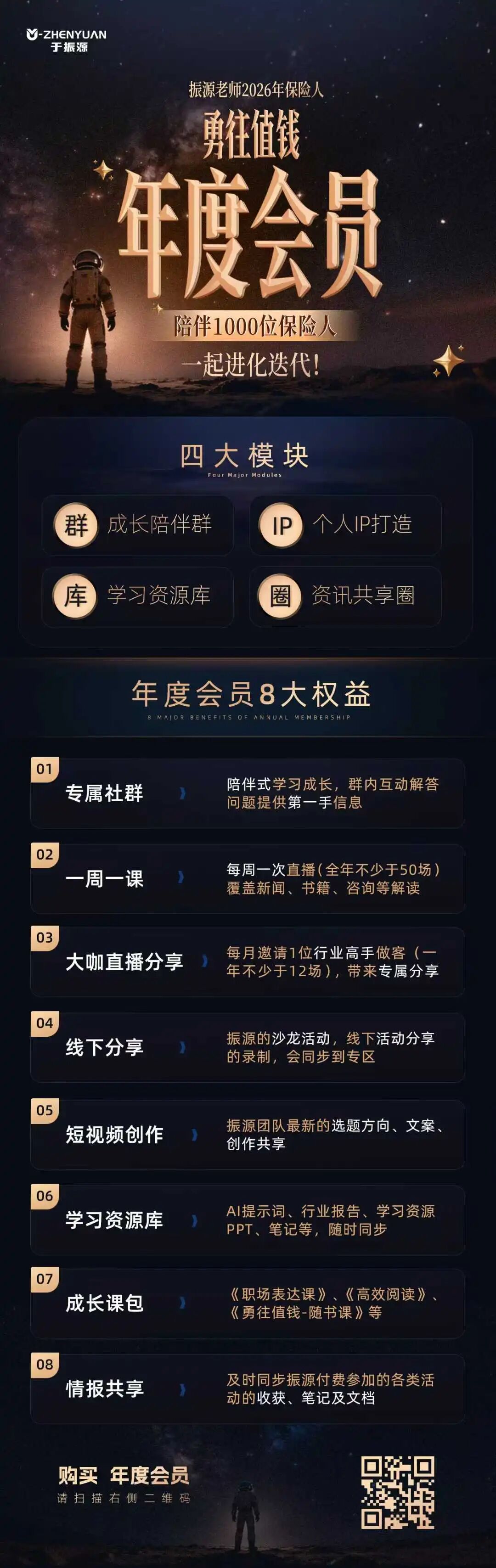 勇往值钱 · 2026 年度会员 完整海报